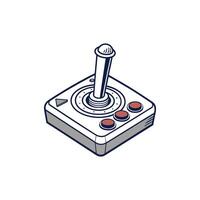 An illustration of a joystick on a white background vector