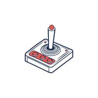 An old game controller icon vector