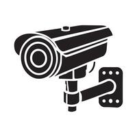 cctv camera isolated on white background vector