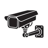Security Camera Glyph Icon For Personal And Commercial Use. vector
