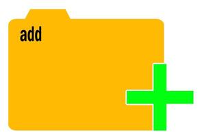 Add file to folder vector