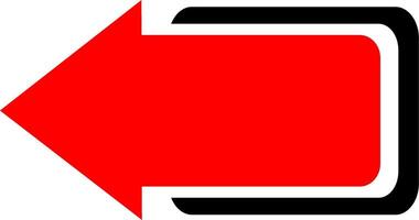 A red arrow pointing to the left vector