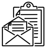 Email and envelope icon vector