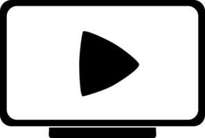 A black and white player icon vector