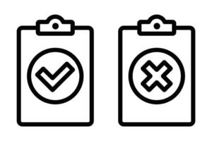 Check mark and tick icon illustration vector