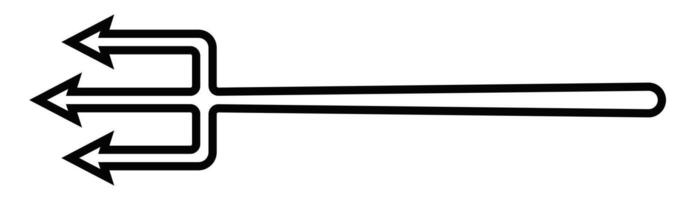 A black and white illustration of a hammer with two arrows vector