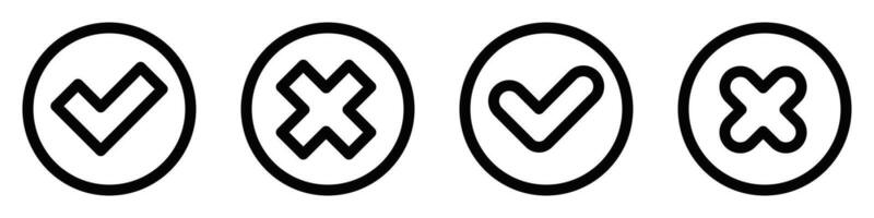 Four circles with different symbols on them vector