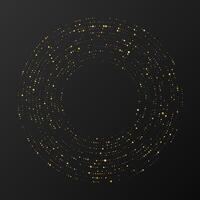 Abstract gold glowing halftone dotted background vector