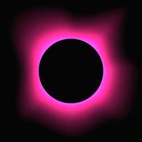 Circle illuminate light frame with color gradient vector