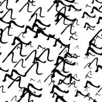 Seamless pattern with sketch squiggle vector