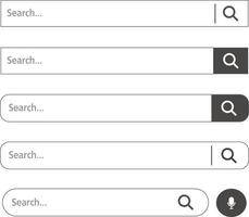 Search box icon element design for templates. vector