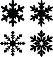 Snowflake element design for templates. vector