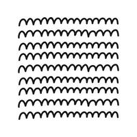 Hand drawn repeat horizontal wavy lines pattern. Minimal geometric repeat stripes for scrapbooking vector