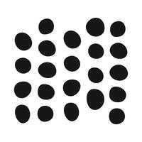 Hand drawn abstract circles shape pattern. Snow doodle scribble repeat elements. vector