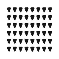 Hand drawn abstract triangles repeating print. Minimal geometric pattern design vector