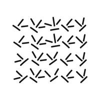 Hand drawn abstract scattered lines. Doodle funny scandinavian pattern with lines vector