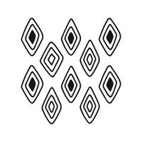 Hand drawn rhomb pattern, repeat geometric design for abstract background vector