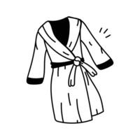 Icon of a robe, ideal for spa, beauty, and relaxation visuals vector