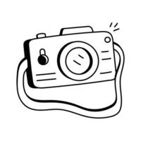 Icon of a camera for capturing moments at aqua parks vector