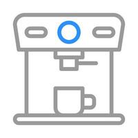 Coffee machine icon. Concept of morning routine, caffeine, and beverage preparation. vector