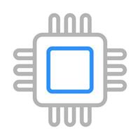 Computer chip icon. Concept of technology, artificial intelligence, and innovation. vector