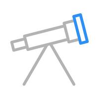 Telescope icon. Concept of astronomy, science, and discovery. vector