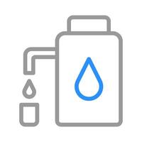 Water filter icon. Concept of clean water, purification, and filtration. vector