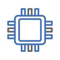 Computer chip icon. Concept of technology, artificial intelligence, and innovation. vector