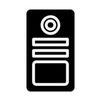 Doorbell icon. Concept of home security, smart home, and technology. vector