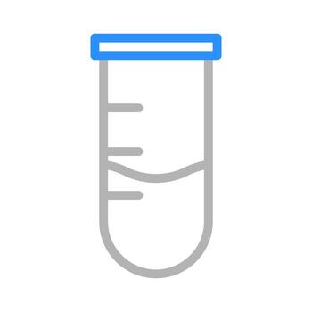Test tube with liquid. Concept of laboratory, experiment, and science. vector