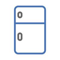 Refrigerator icon. Concept of food storage, preservation, and freshness. vector