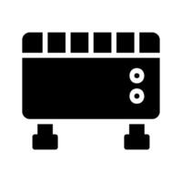 Electric heater icon. Concept of heating, warmth, and comfort. vector