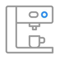 Coffee maker machine icon. Concept of morning routine and making a hot drink. vector