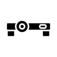 Projector icon for presentation and learning. Concept of education, business, and technology. vector