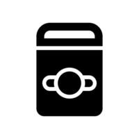 Trash can icon. Concept of waste management, recycling, and environmental protection. vector