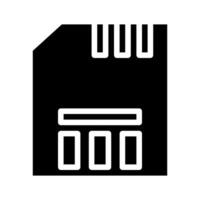 SD Card Icon. Concept of digital storage and data transfer. vector