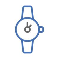 Simple wristwatch icon. Concept of time, schedule, and punctuality. vector