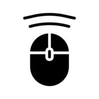 Wireless computer mouse, technology and connection concept. vector
