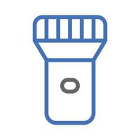 Flashlight icon illustration. Concept of lighting, searching, and finding. vector