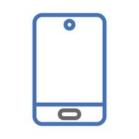 Smartphone outline icon. Concept of communication, technology, and connection. vector