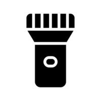 Flashlight icon . Concept of lighting, electricity, and portable. vector