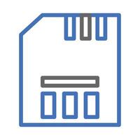 Floppy disk icon. Concept of data storage and backup. vector
