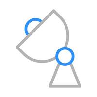 Satellite dish icon. Concept of global communication, internet, and connection. vector