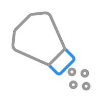 Salt shaker icon. Concept of cooking, seasoning, and flavoring. vector