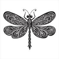 Stunning Dragonfly Insect Artwork Design vector