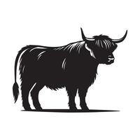 Precious Baby Highland Cow Clipart for Nursery Decor vector