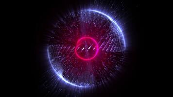 Abstract background with a red and blue circle video