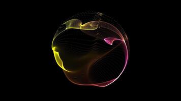 A colorful abstract design on a black background video