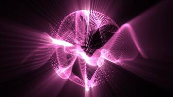 A pink abstract image of a wave video