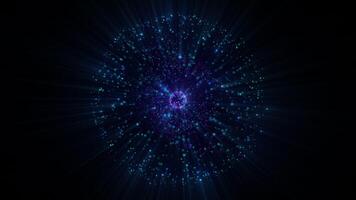 Abstract background of a starburst in a dark background video
